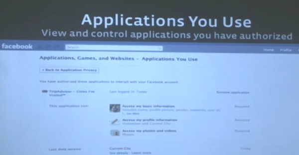 Facebook Applications Dashboard
