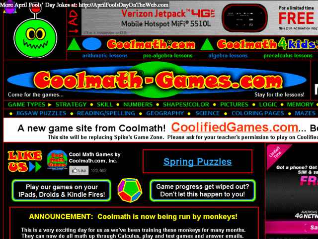 April Fools Day On The Web 2013 13574 Coolmath Games Com